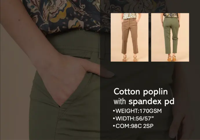 COTTON STRETCH POPLIN