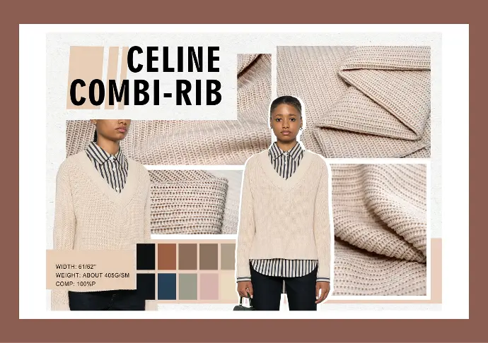 CELINE COMBI-RIB