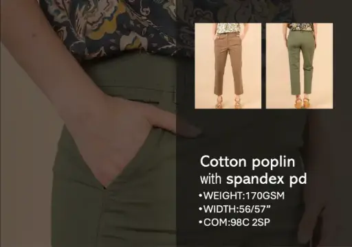 [98C 2SP] COTTON STRETCH POPLIN