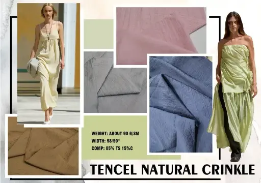 [85TS 15C] TENCEL NATURAL CRINKLE