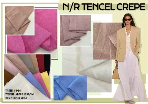 [80R 20N] N/R TENCEL CREPE