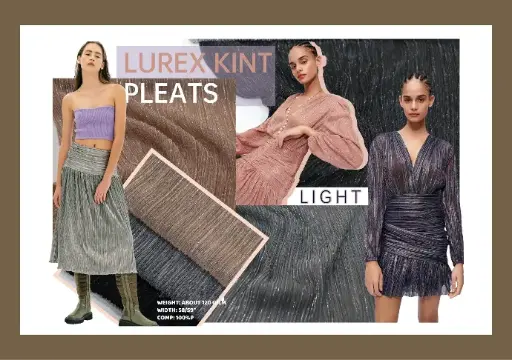 [100P] LUREX KINT PLEATS