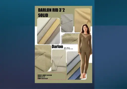 [92P 8SP] DARLON RIB 3*2 SOLID