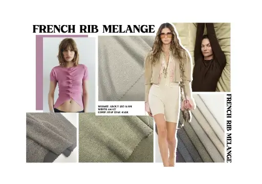 [81P 15R 4SR] FRENCH RIB MELANGE