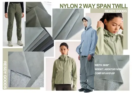 [90N 10SP] NYLON 2 WAY SPAN TWILL